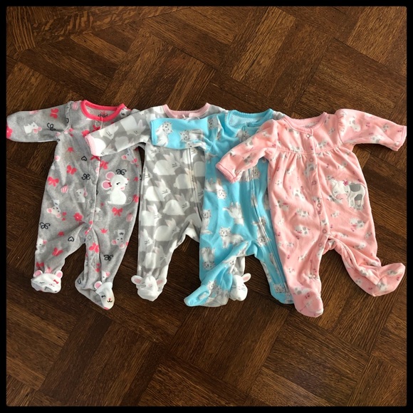 newborn fleece pajamas